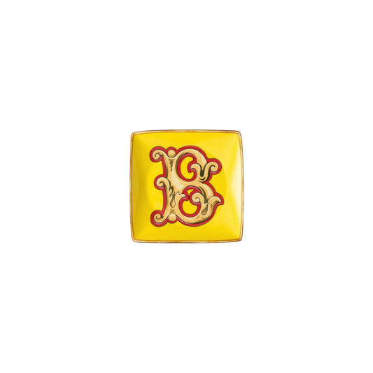 Versace Alphabet Square Plate "B"