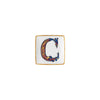 Versace Alphabet Square Plate "C"