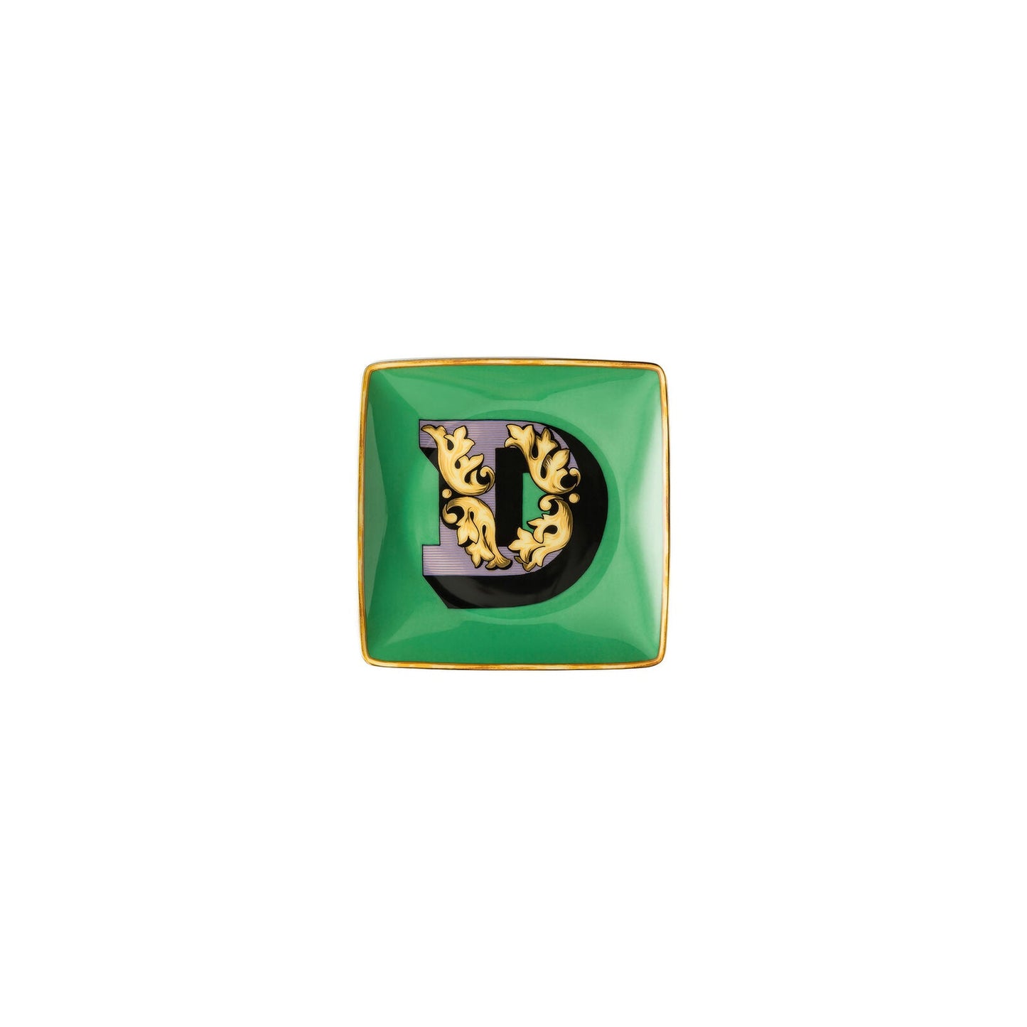 Versace Alphabet Square Plate "D"