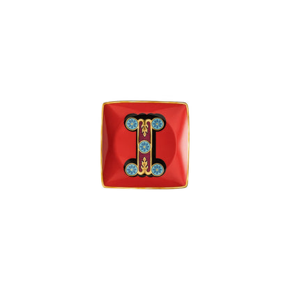 Versace Alphabet Square Plate "I"
