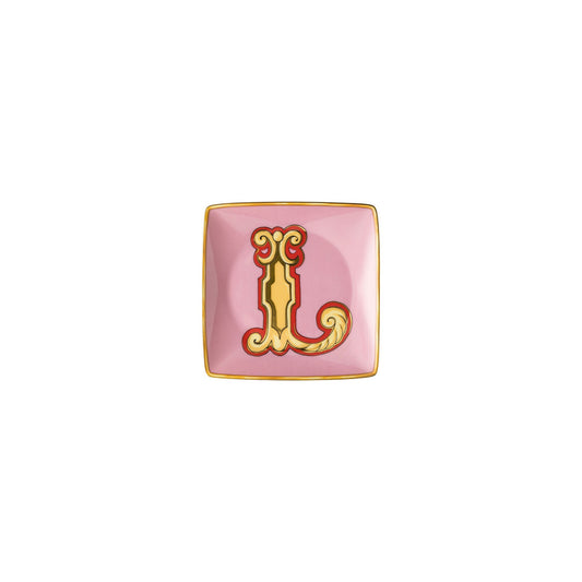 Versace Alphabet Square Plate "L"