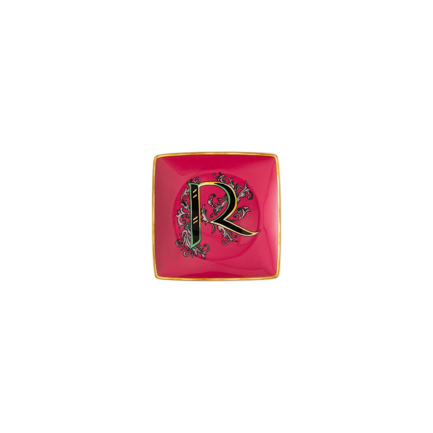 Versace Alphabet Square Plate "R"