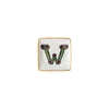 Versace Alphabet Square Plate "W"