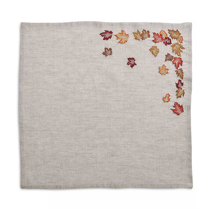 Kim Seybert Napkins: Autumn in Natural & Multi, Set of 4