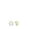 Lalique Earrings - Pivoine - Clear/Gold