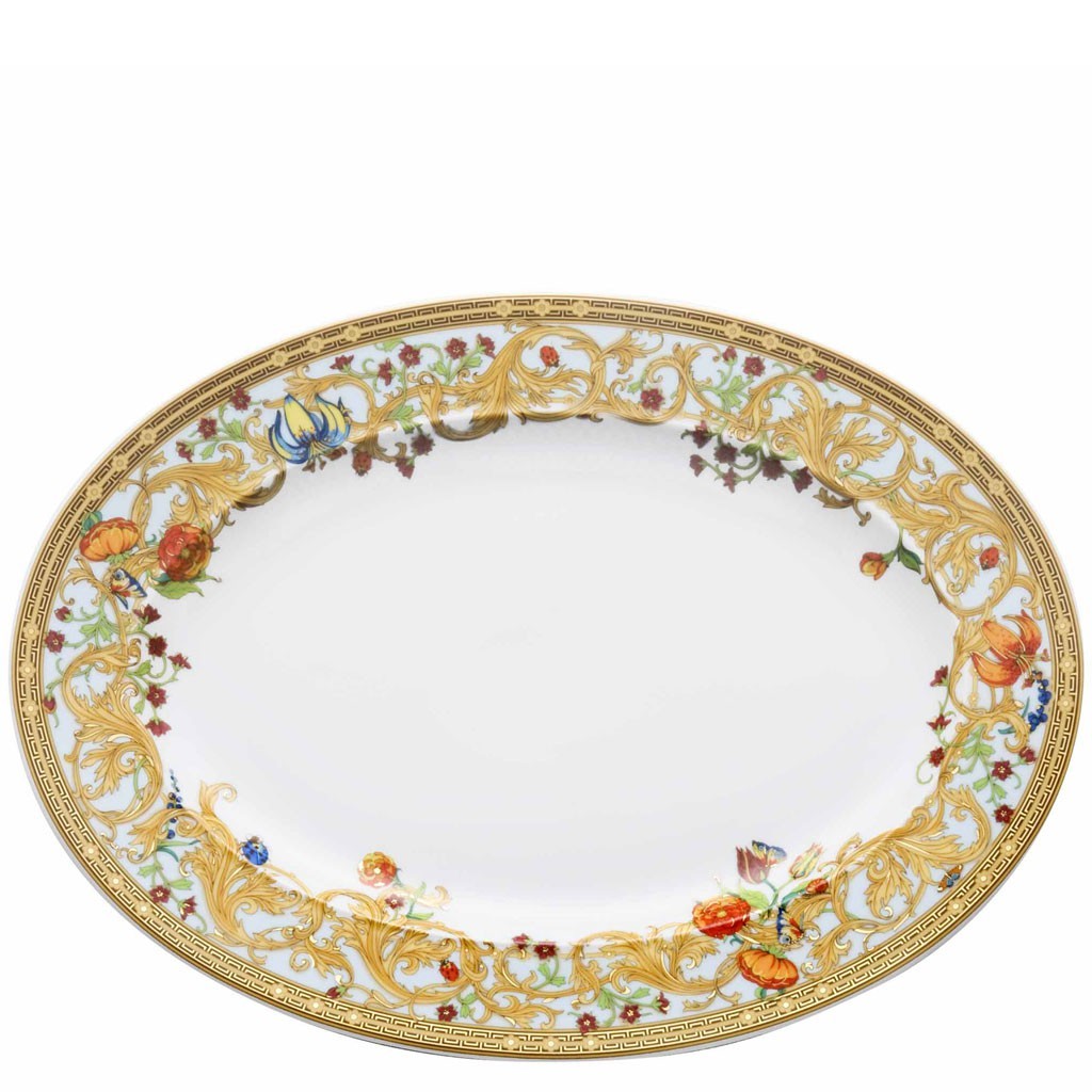 Versace Butterfly Garden 16" Oval Platter