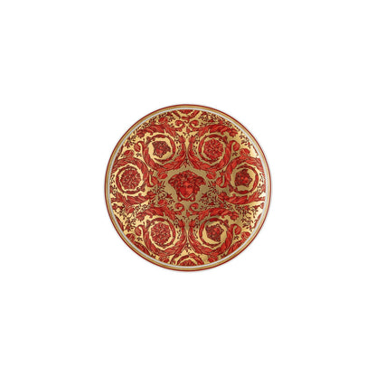 Versace Medusa Red Garland Bread Plate 6.5"