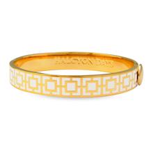 Halcyon Days Bangle - Mosaic - Cream & Gold