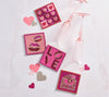 Kim Seybert Drink Coasters: Amore in Pink & Red, Set of 4 in a Gift Bag