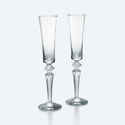 Baccarat Mille Flutissimo Champagne Baccarat  Nuits Flutes (Set of 2)