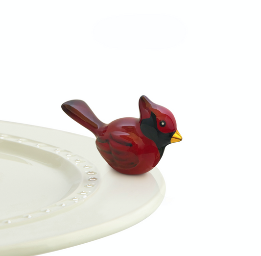 Nora Fleming Mini: Winter Songbird (Red Bird)