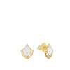 Lalique Earrings - Paon - Clear/Gold
