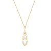Lalique Necklace - Paon Pendant - Clear/Gold