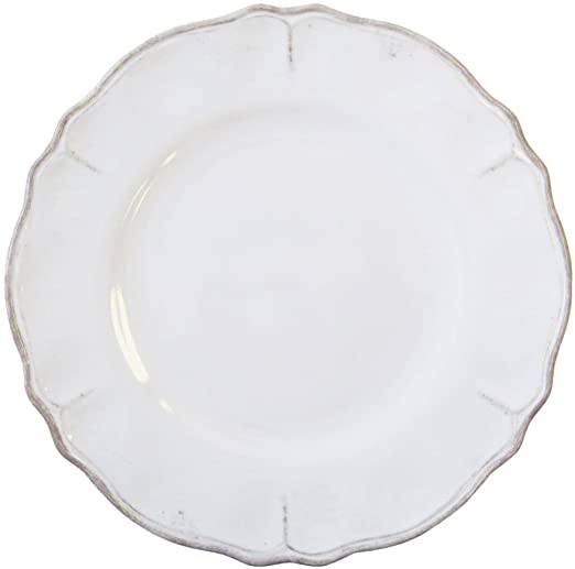 Le Cadeaux Rustica Antique White Melamine Dinner Plate