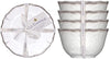 Le Cadeaux Rustica Antique White Melamine Set of 4 Dessert Bowls