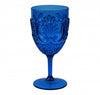 Le Cadeaux Fleur Acrylic Blue Wine Glass