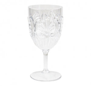 Le Cadeaux Fleur Acrylic Clear Wine Glass