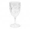 Le Cadeaux Fleur Acrylic Clear Wine Glass