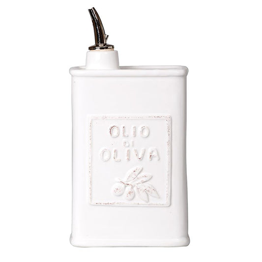 Vietri Lastra White - Olive Oil Can