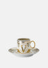 Versace Virtus Gala White Espresso Cup & Saucer