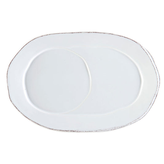 Vietri Lastra White - Tray Oval