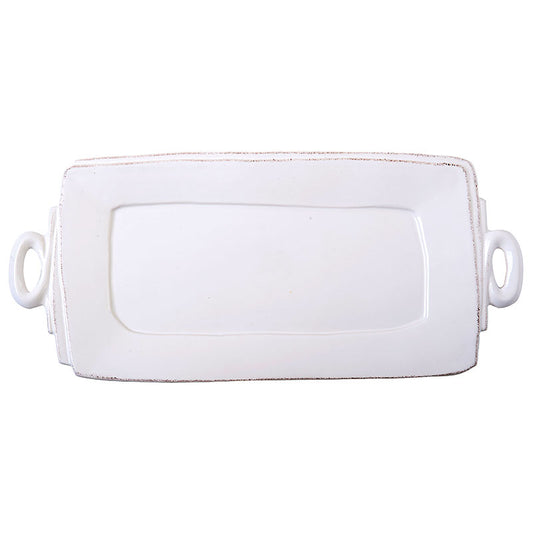 Vietri Lastra White - Handled Platter Rectangular