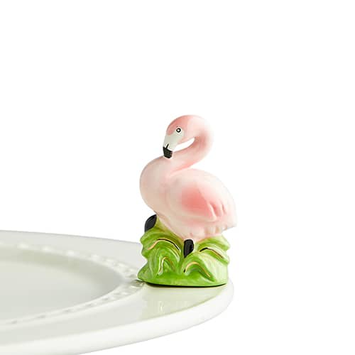Nora Fleming Mini: Tickled Pink (Flamingo)