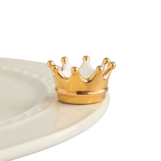 Nora Fleming Mini: Enchanted (Gold Crown)