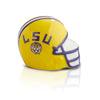 Nora Fleming Mini Collegiate Helmet: Louisiana State University Helmet