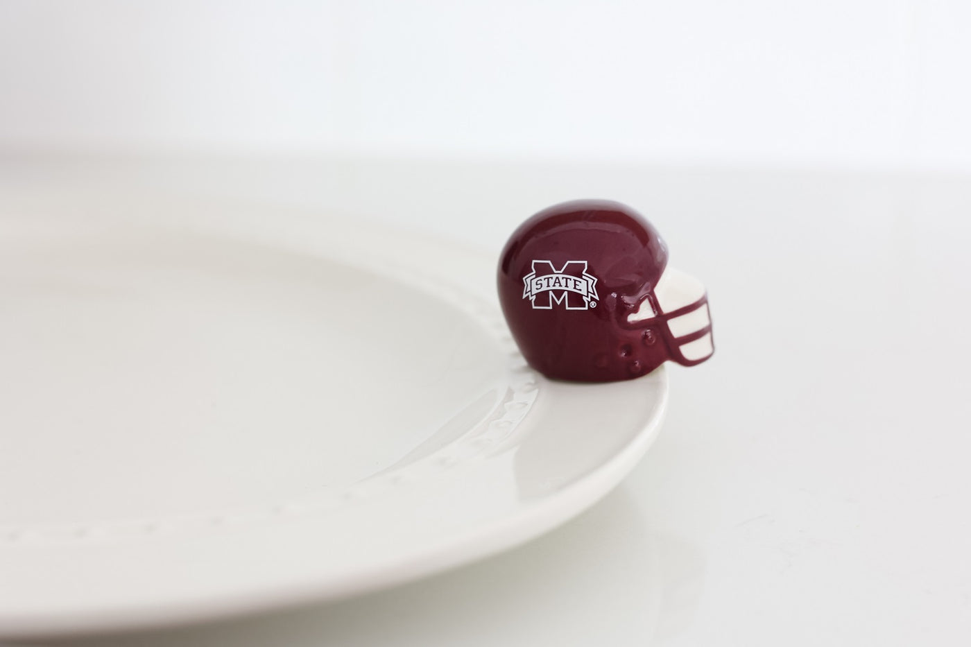 Nora Fleming Mini Collegiate Helmet: Mississippi State University