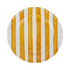 Vietri Amalfitana Stripe Dinner Plate - Yellow