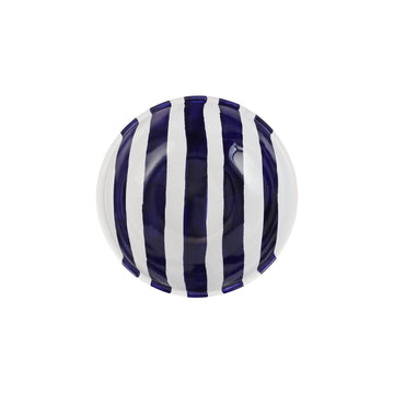 Vietri Amalfitana Stripe Cereal Bowl - Cobalt