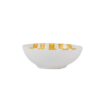 Vietri Amalfitana Stripe Cereal Bowl - Yellow