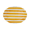 Vietri Amalfitana Stripe Oval Platter - Yellow