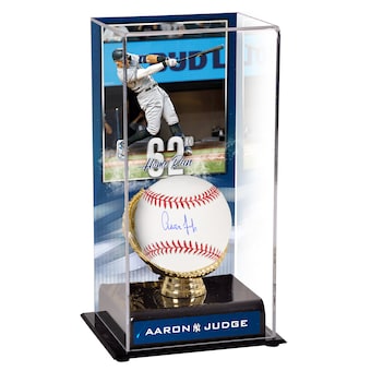 Aaron Judge Autographed Baseball in Display Case