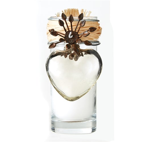 Jan Barboglio Adelita Candle Corazon, Platinum Finish Heart