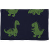 Darzzi Dinosaur Green and Navy Baby Blanket