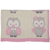 Darzzi Pink Owl Baby Blanket