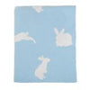 Darzzi Blue Bunny Baby Blanket/Natural