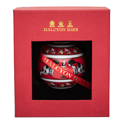 Halcyon Days Bauble - Spotty Dog & the Nutcracker