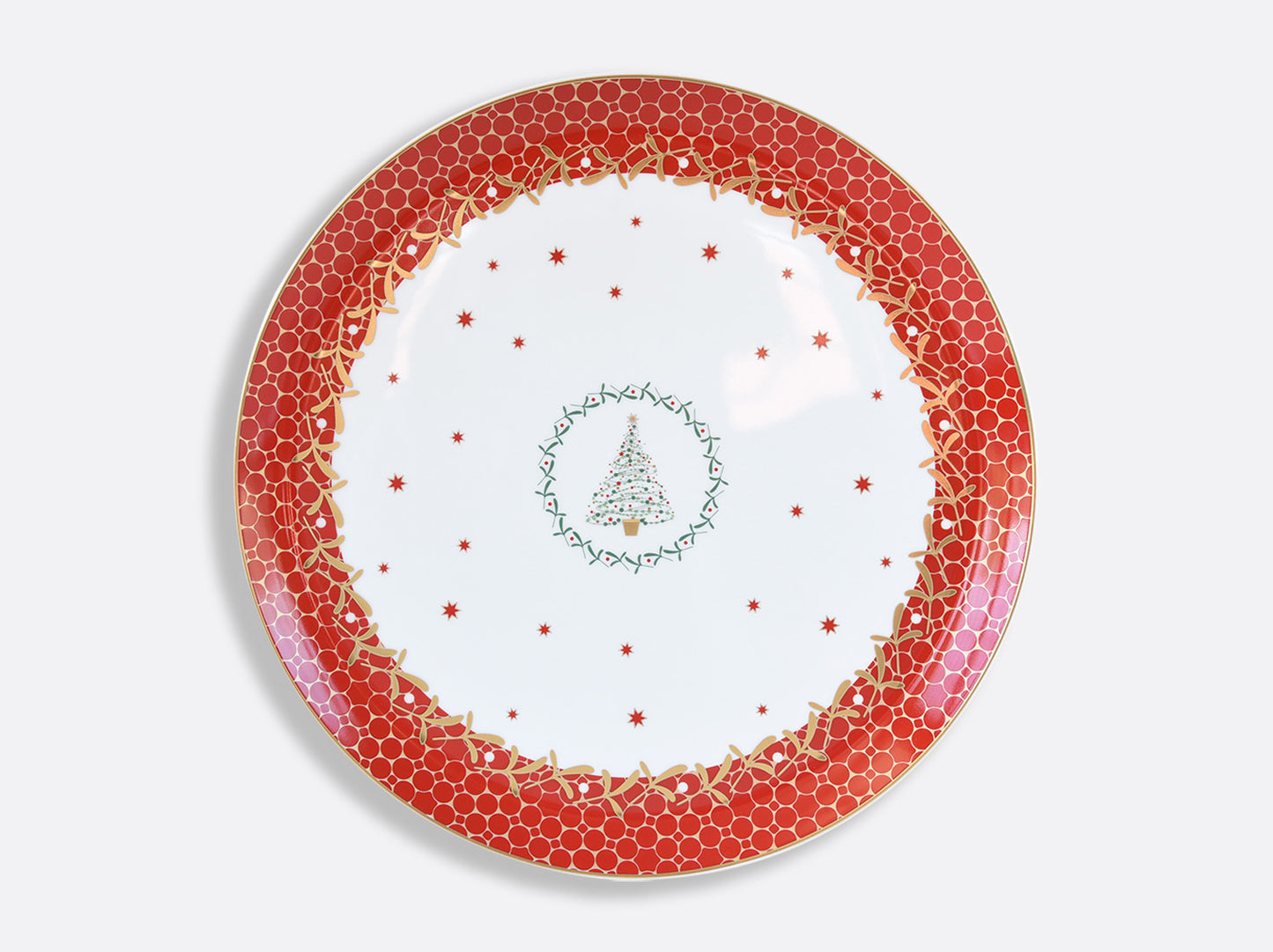 Bernardaud  Noël Round tart platter 13"