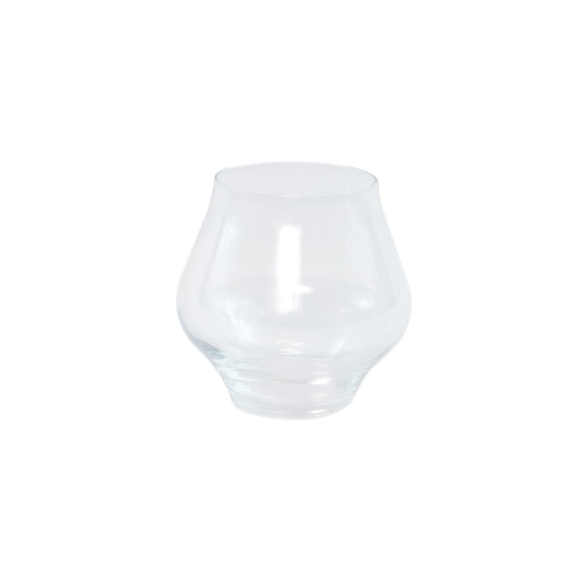 Vietri Contessa Stemless Wine Glass - Clear