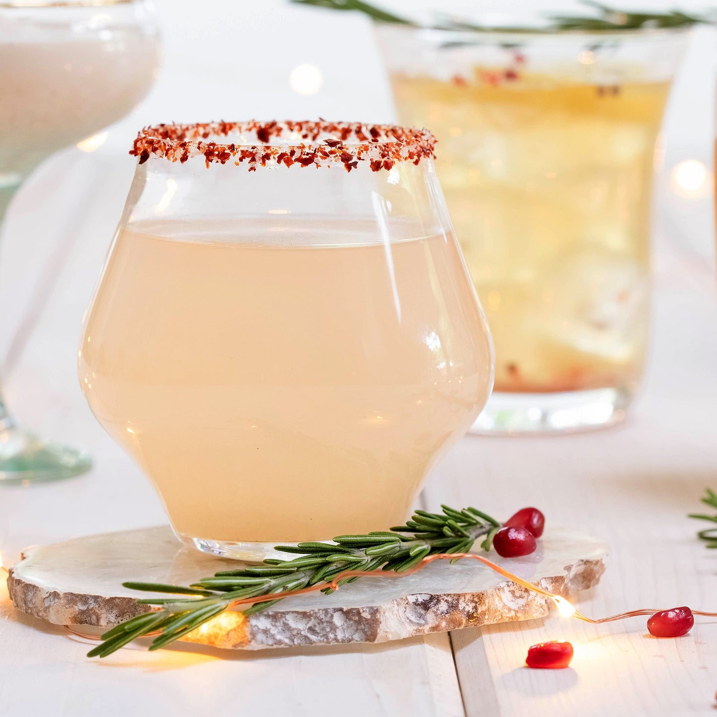 Vietri Contessa Stemless Wine Glass - Clear