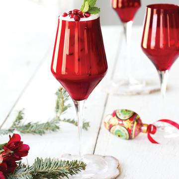 Vietri Contessa Water Glass - Red