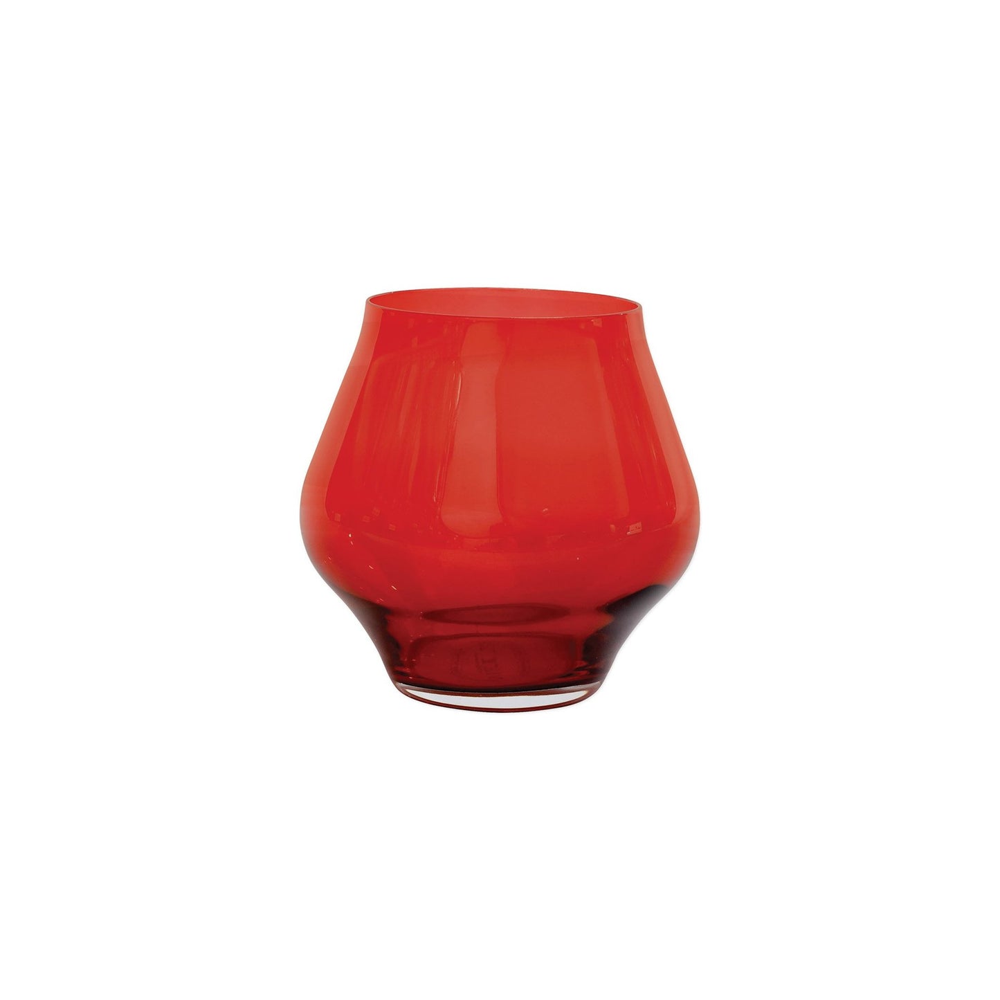 Vietri Contessa Stemless Wine Glass - Red