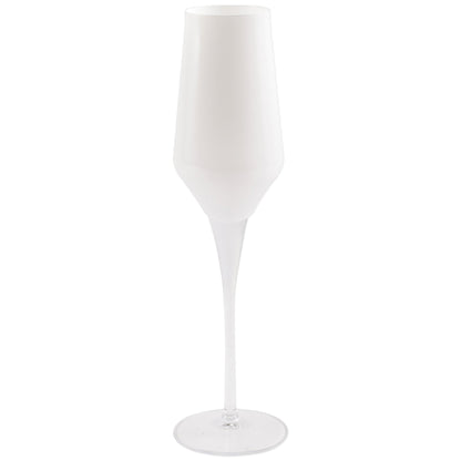 Vietri Contessa Champagne Glass - White