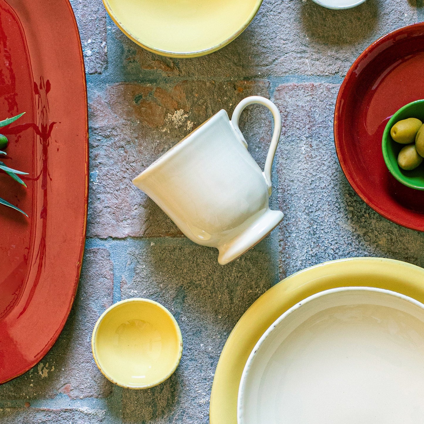 Vietri Cucina Fresca Mug - Crema