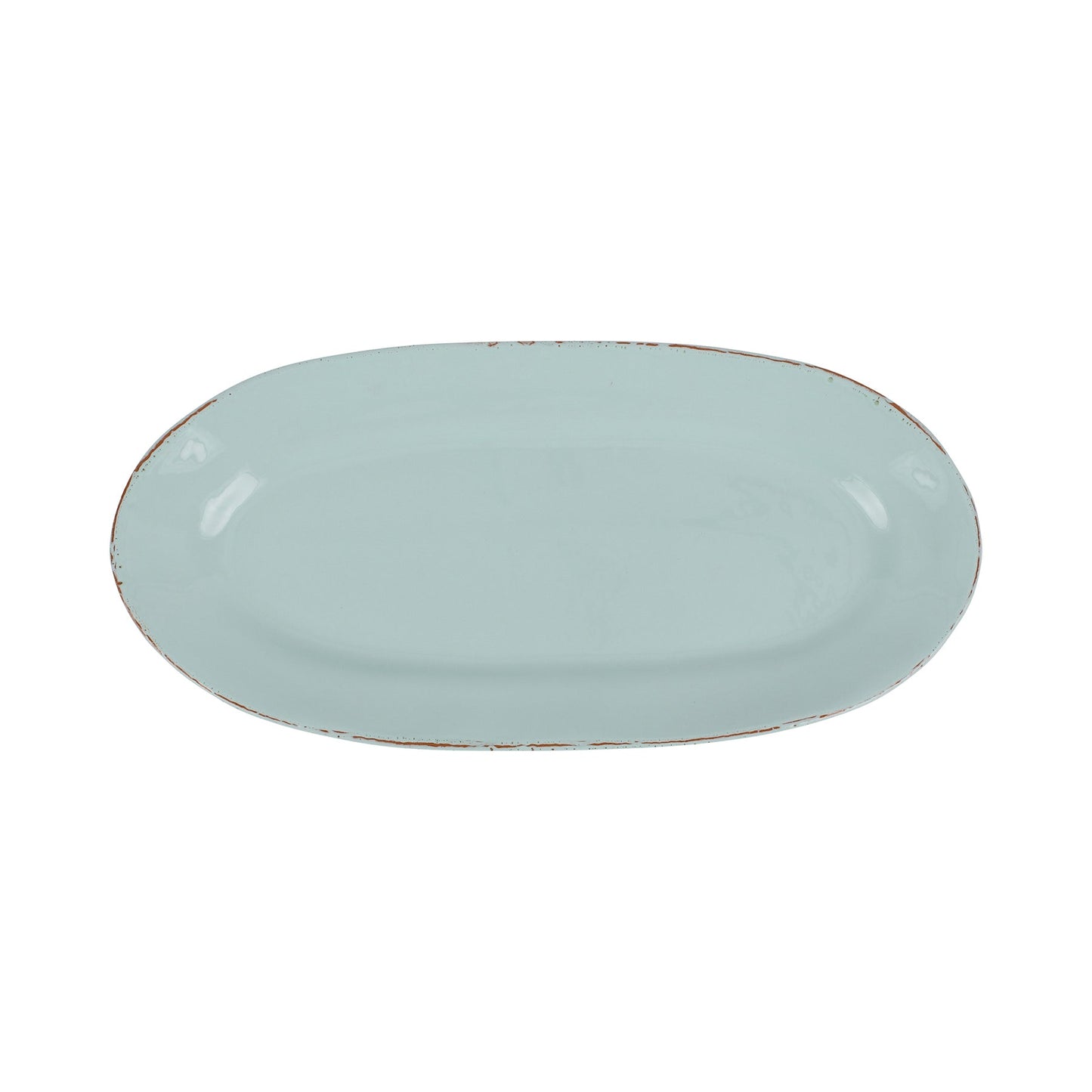 Vietri Cucina Fresca Narrow Oval Platter - Aqua