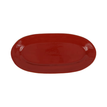 Vietri Cucina Fresca Narrow Oval Platter - Paprika