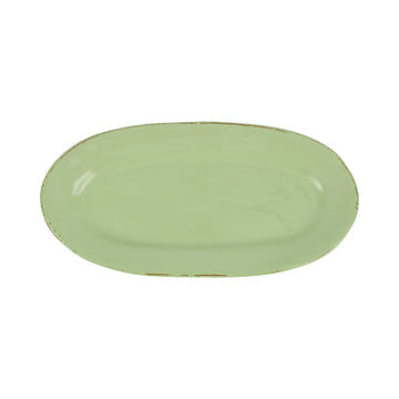 Vietri Cucina Fresca Narrow Oval Platter - Pistachio